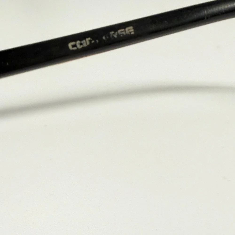 Converse Pure Black Rectangular Eyeglasses 51-16-135 Star Logo Frames